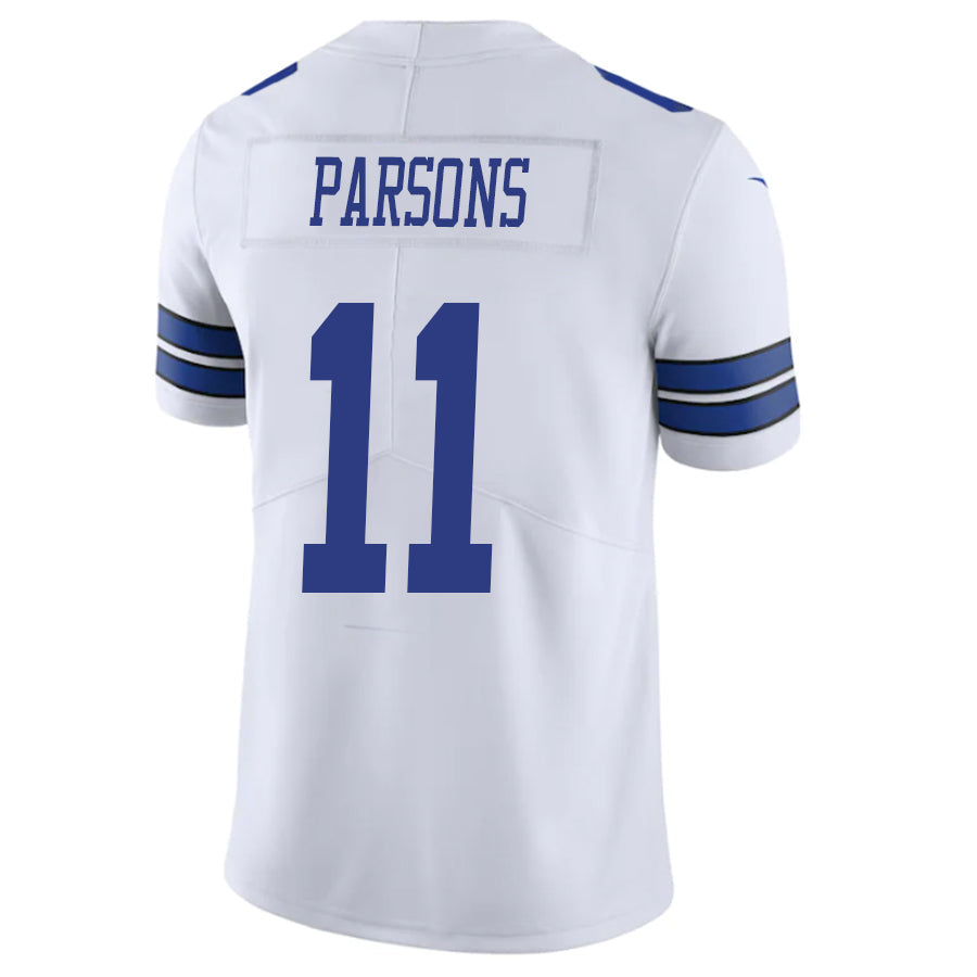 Custom #11 White DAL Football Shirt Top
