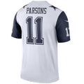 Custom #11 White DAL Football Shirt Top
