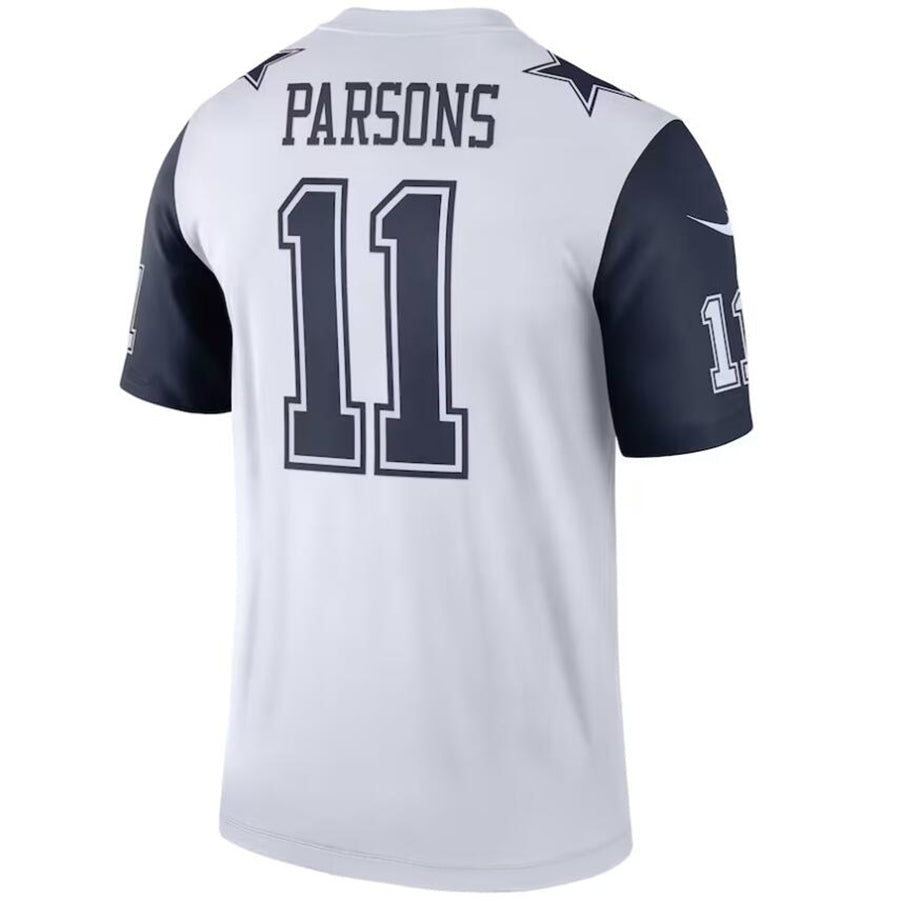 Custom #11 White DAL Football Shirt Top