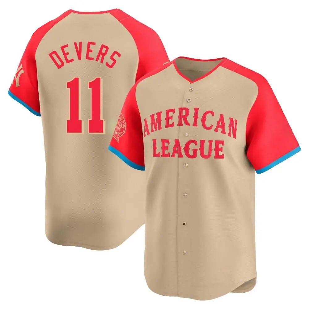 #11 Rafael Devers Player B.Red Sox Cream Limited American League All-Star Game Baseball Jerseys
