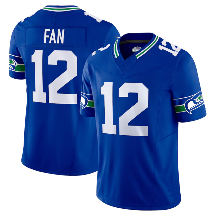 Custom #12 Royal SEA Football Shirt Top