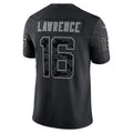 Custom #16 Black JAX Football Shirt Top