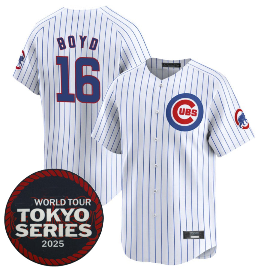 Custom #16 White 2025 CHC Baseball Shirt Top