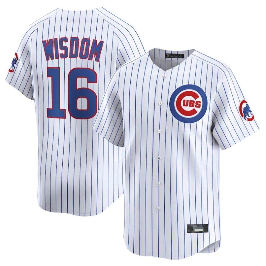 Custom #16 White CHC Baseball Shirt Top