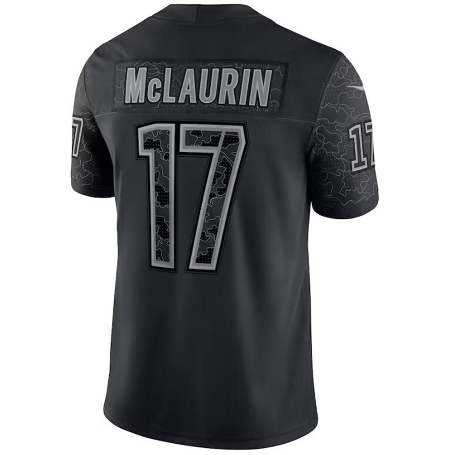 Custom #17 Black WAS Football Shirt Top