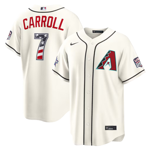 2026 All-Star Edition Stars & Stripes Arizona Diamondbacks Corbin Carroll Stadium Jersey - Cream