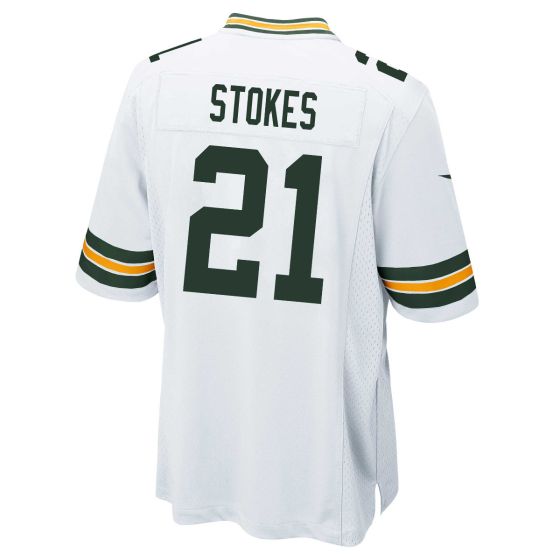 Custom #21 White GB Football Shirt Top