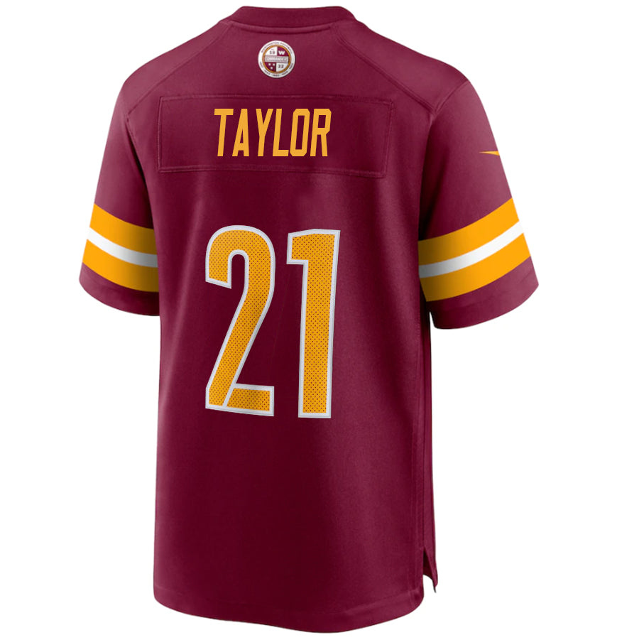 Custom #21 Burgundy WAS Football Shirt Top