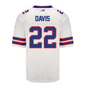 B.Bills #22 Ray Davis White Player Game Jersey -American Stitched Football Jerseys