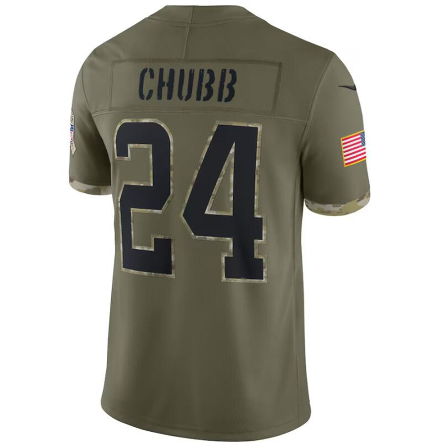 Custom #24 Olive CLE Football Shirt Top