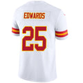 Custom #25 White KC Football Shirt Top