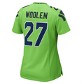 Custom #27 Neon Green SEA Football Shirt Top