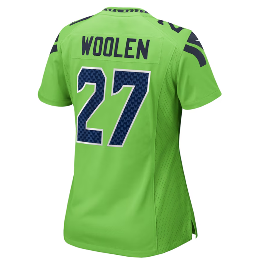Custom #27 Neon Green SEA Football Shirt Top