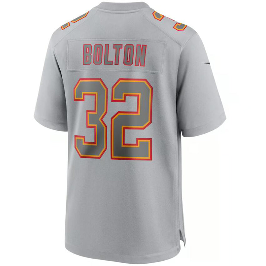 Custom #32 Gray KC Football Shirt Top