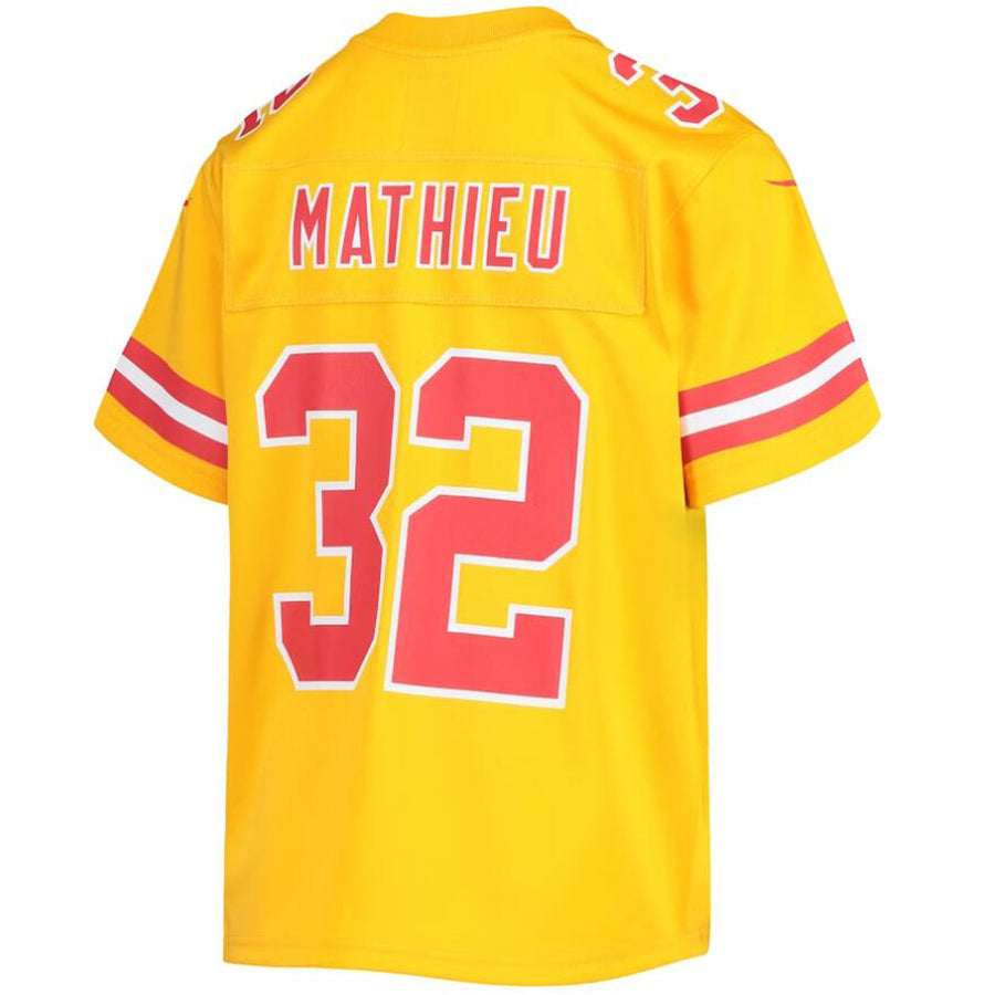 Custom #32 Gold KC Football Shirt Top