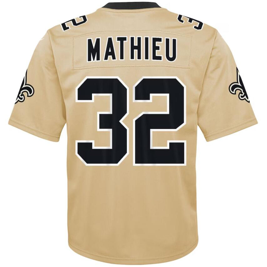 Custom #32 Gold NO Football Shirt Top