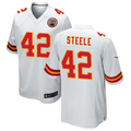 Custom #42 White KC Football Shirt Top