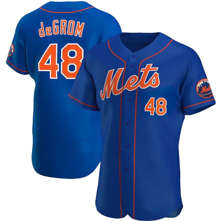 Custom #48 Royal NYM Baseball Shirt Top
