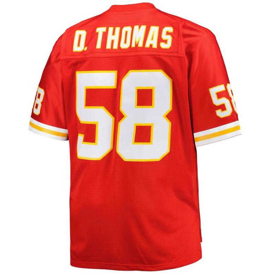 Custom #58 Red 1994 KC Football Shirt Top