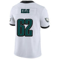 Custom #62 White PHI Football Shirt Top