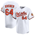Custom #64 White BAL Baseball Shirt Top