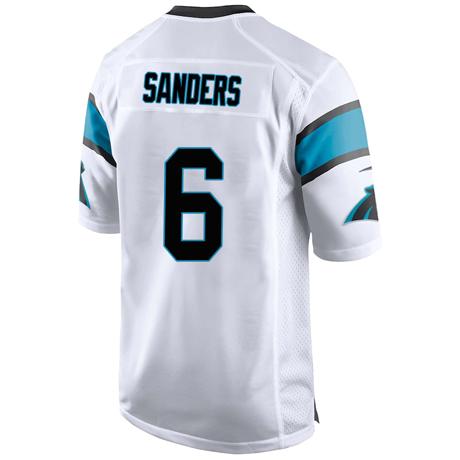 Custom #6 White CAR Football Shirt Top