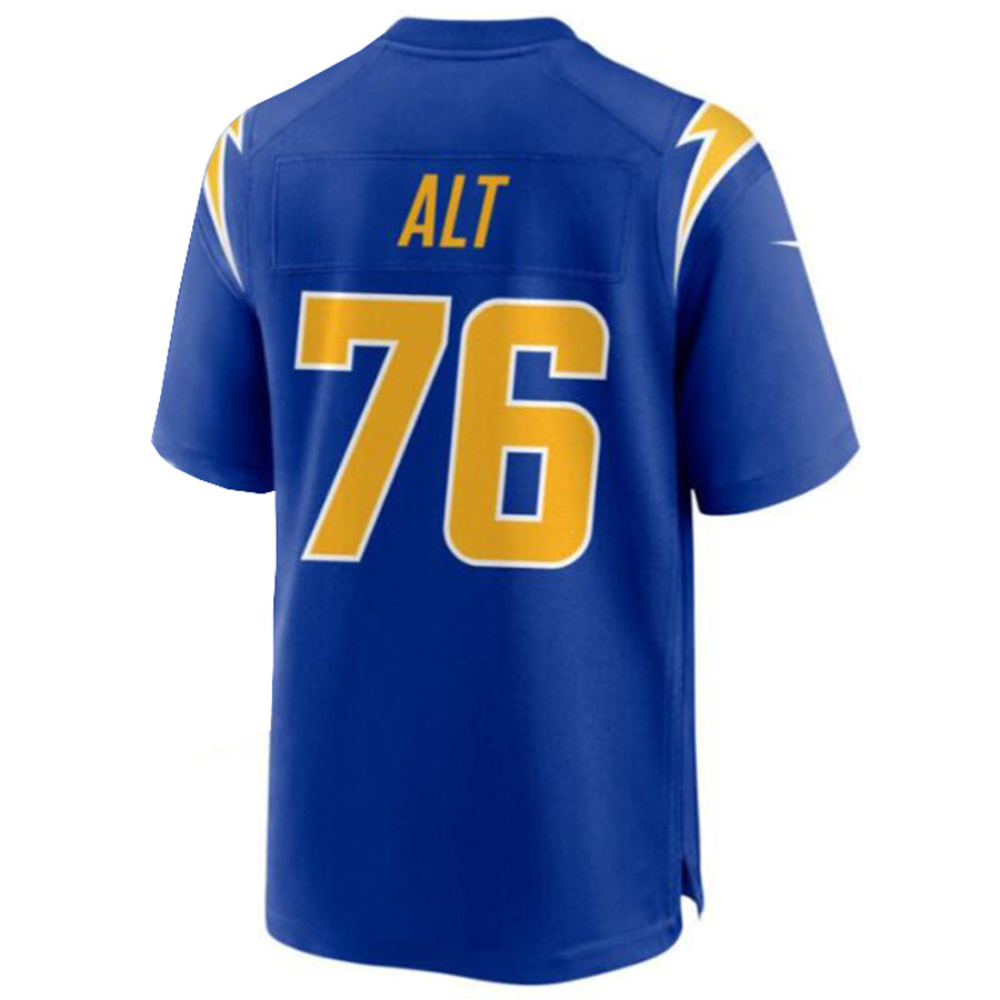 Custom #76 Royal LAC Football Shirt Top