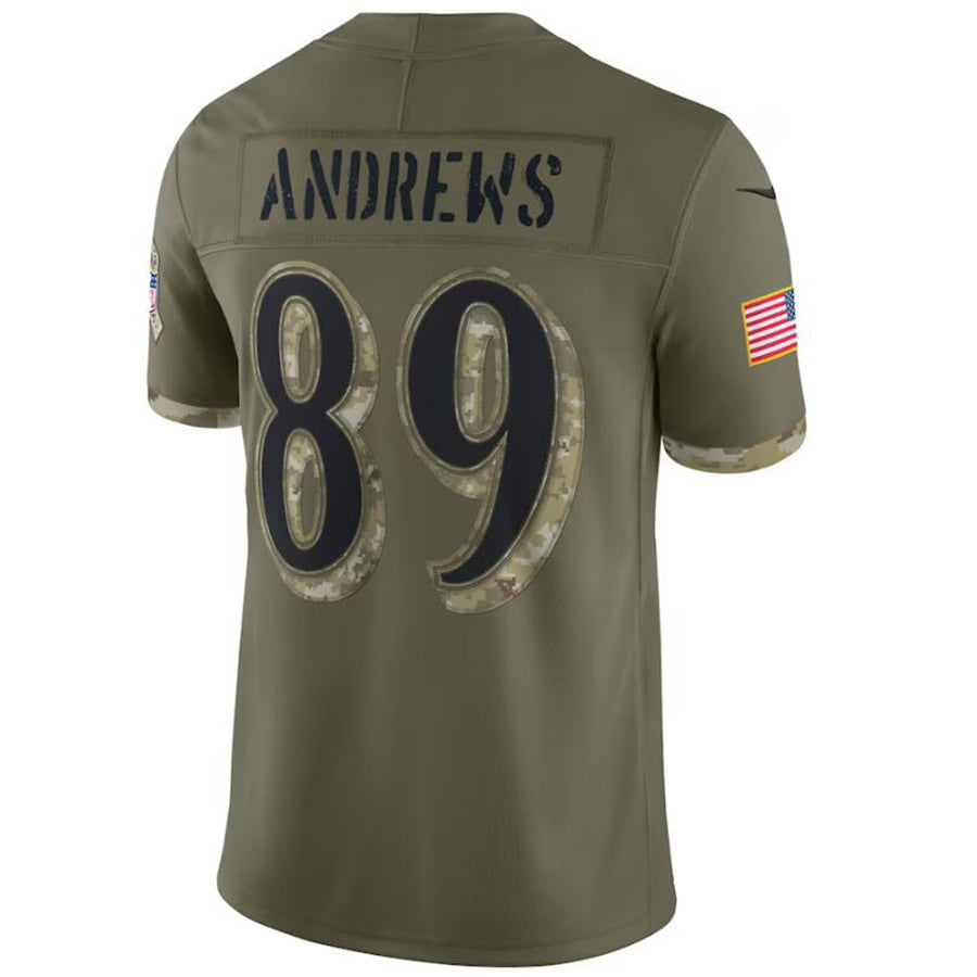 Custom #89 Olive BAL Football Shirt Top