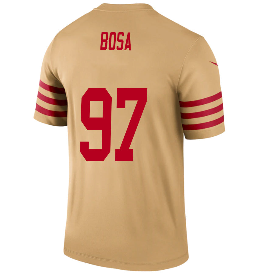Custom #97 Gold SF Football Shirt Top