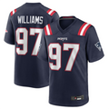 Custom #97 Navy NE Football Shirt Top