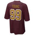 Custom #99 Burgundy WAS Football Shirt Top