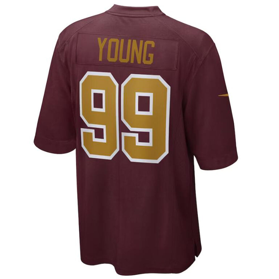 Custom #99 Burgundy WAS Football Shirt Top