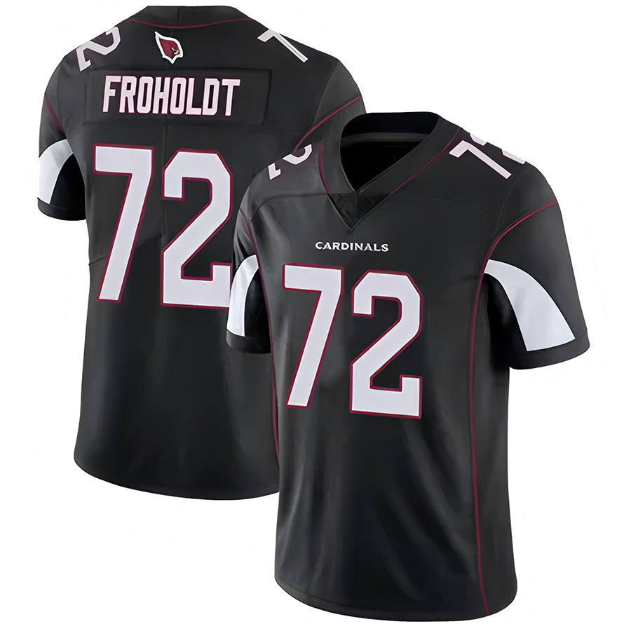 Custom #72 Black ARI Football Shirt Top