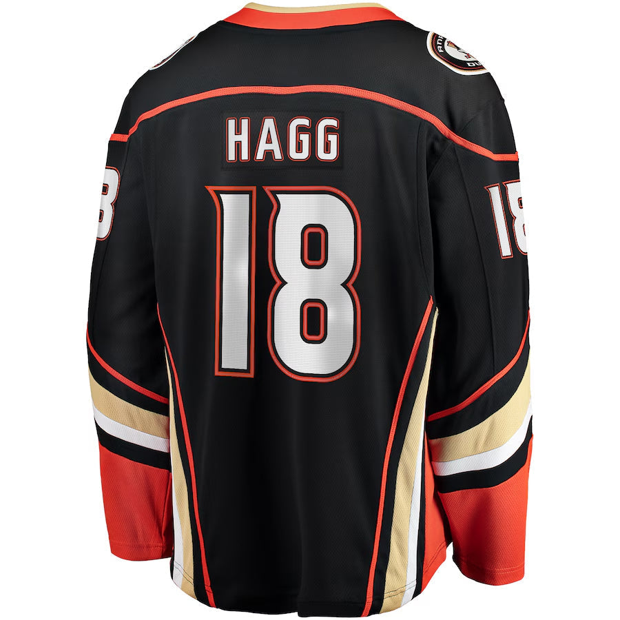 Custom #18 Black ANA Hockey Shirt Top