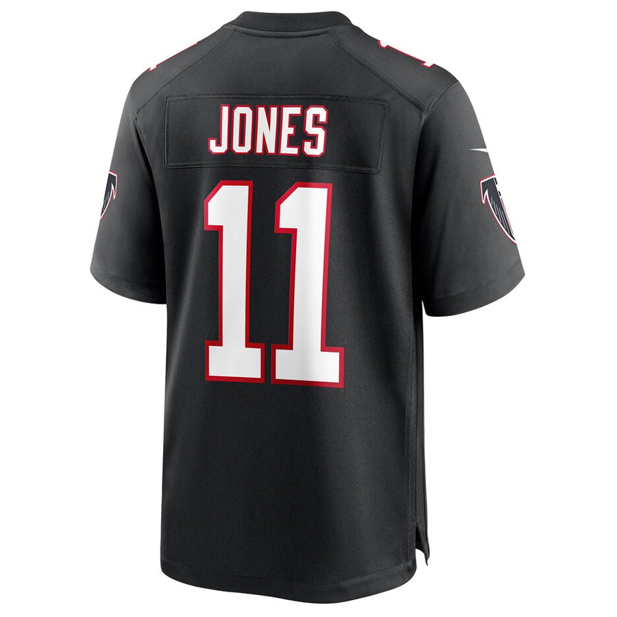 Custom #11 Black Throwback ATL Football Shirt Top