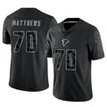 Custom #70 Black ATL Football Shirt Top