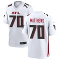 Custom #70 White ATL Football Shirt Top