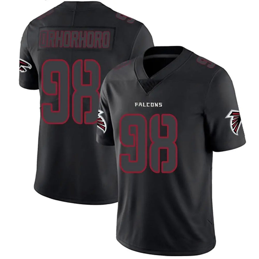 Custom #98 Black ATL Football Shirt Top