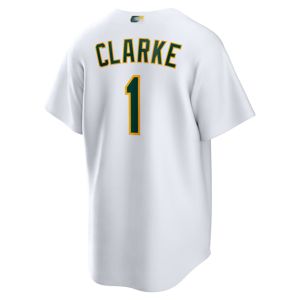 Custom #1 White OAK Baseball Shirt Top