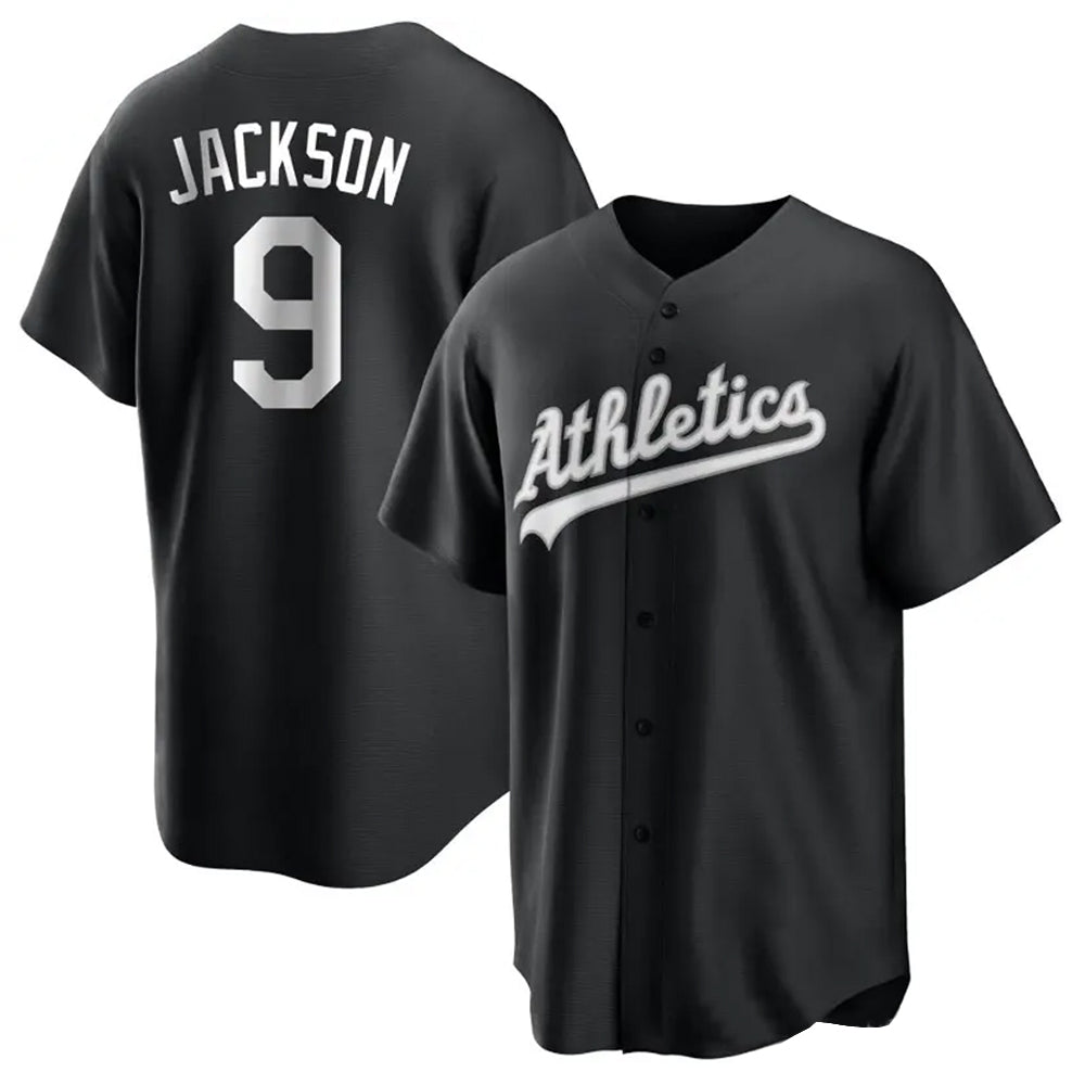 Custom #9 Black OAK Baseball Shirt Top