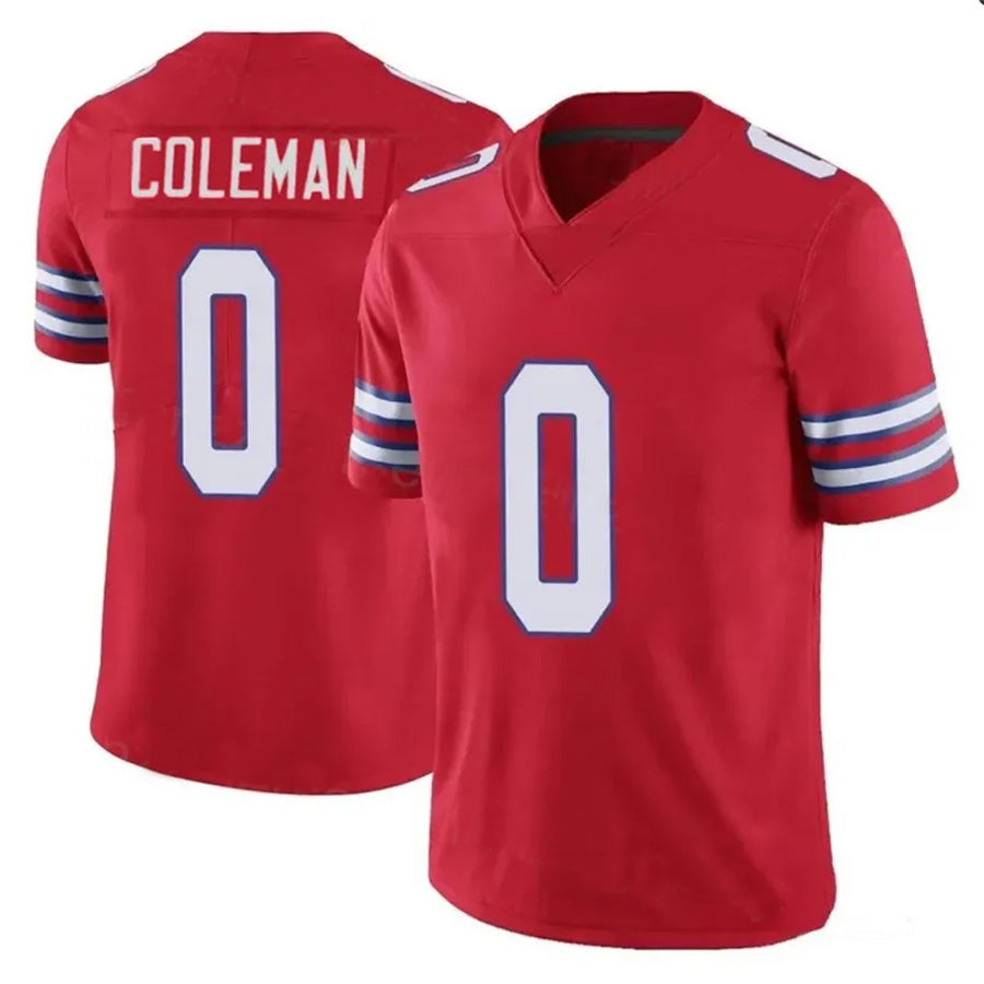 Custom #0 Red BUF Football Shirt Top