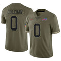 Custom #0 Olive BUF Football Shirt Top