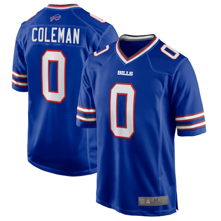 Custom #0 Royal BUF Football Shirt Top