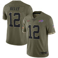 Custom #12 Olive BUF Football Shirt Top