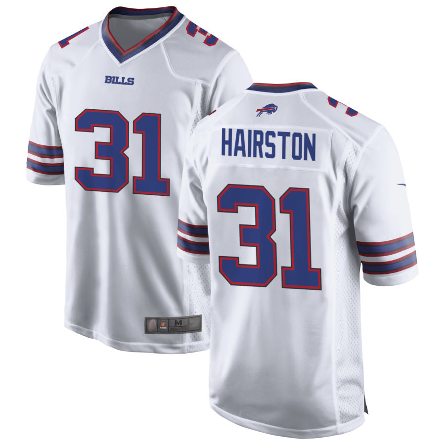 Custom #31 White BUF Football Shirt Top