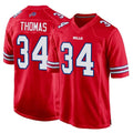 Custom #34 Red BUF Football Shirt Top