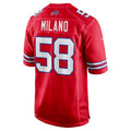 Custom #58 Red BUF Football Shirt Top