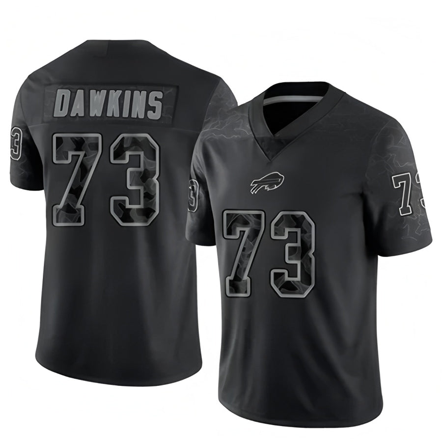 Custom #73 Black BUF Football Shirt Top