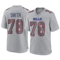 Custom #78 Gray BUF Football Shirt Top