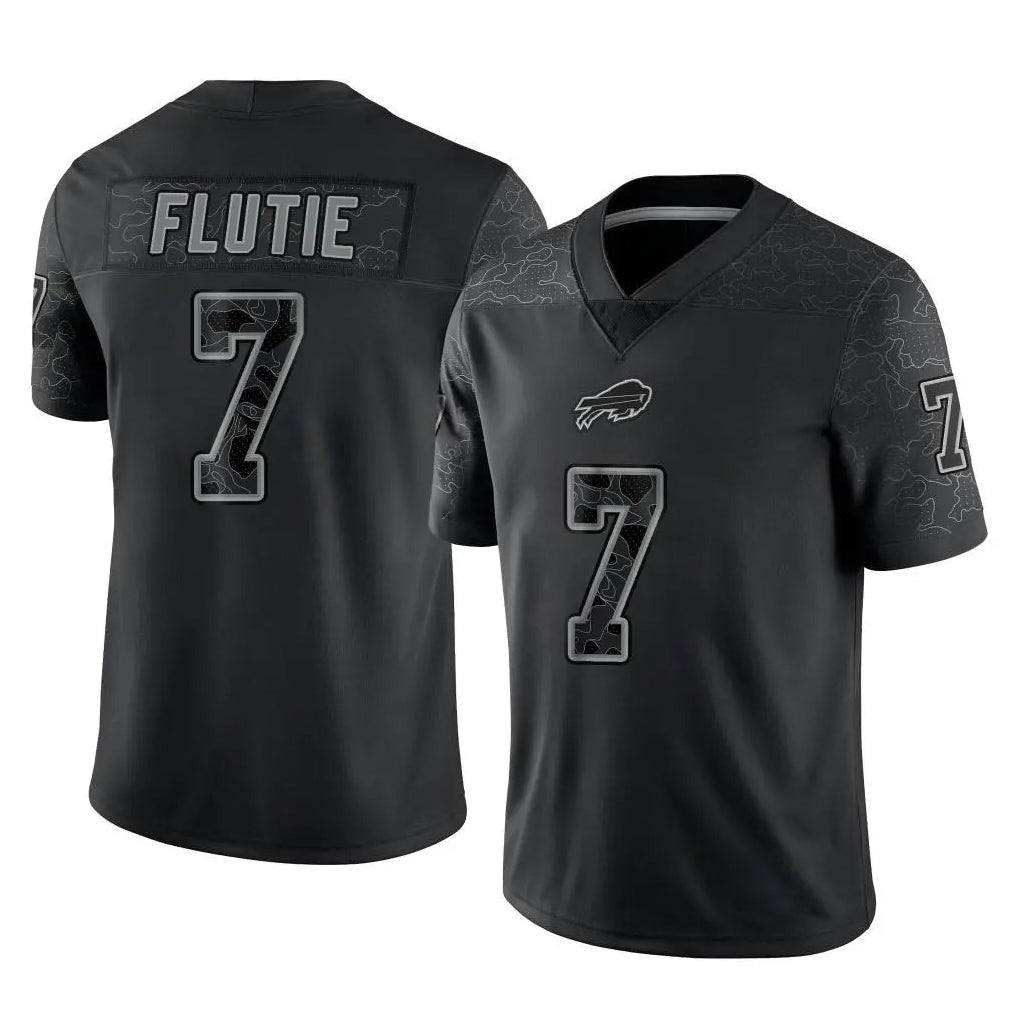 Custom #7 Black BUF Football Shirt Top
